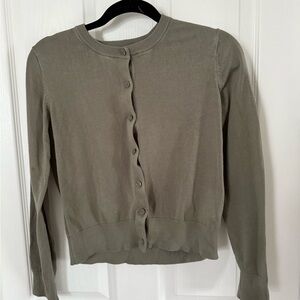 H&M Green Knit Cardigan